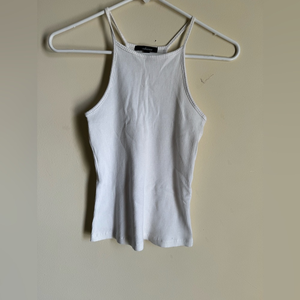 White halter top